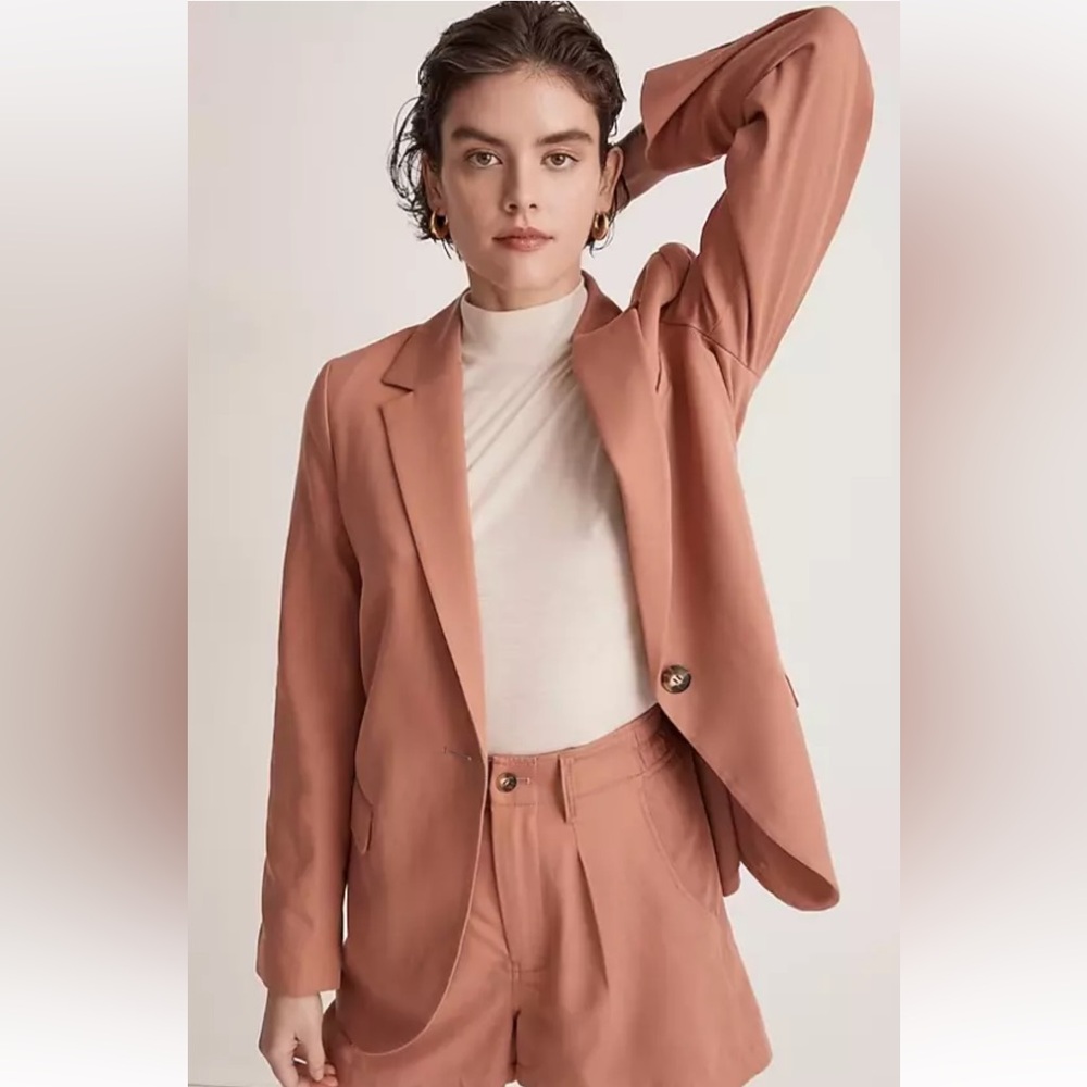 Madewell Women's Blazer in Dusty Rose